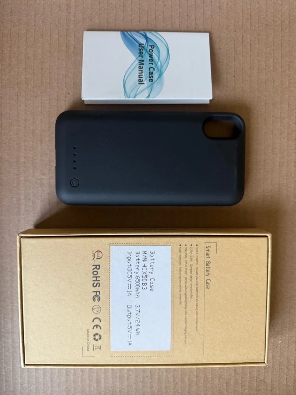 Universal Black Battery Case Power Bank for Cell Phones - Portable Charging